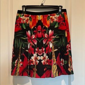 Ted Baker Black Floral Mini Skirt